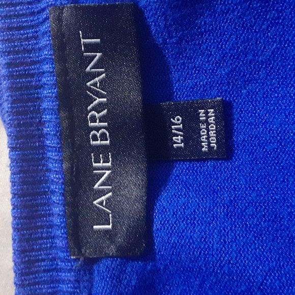 Lane Bryant Royal Blue Button-Down Cardigan Sweater Button Up Size 14/16 Casual - Picture 7 of 8